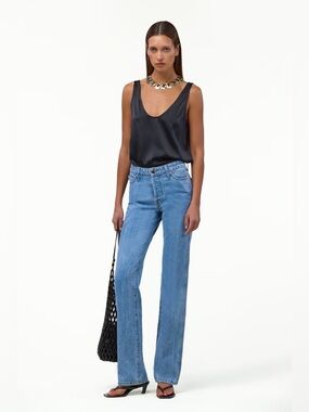 Same THE PERFECT JEAN Button Fly Size 28 x 35 Long Retail 428.00